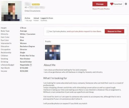 sugar daddy profile about me example