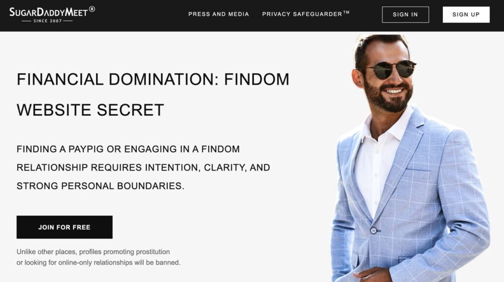 SugardaddyMeet Paypig Website